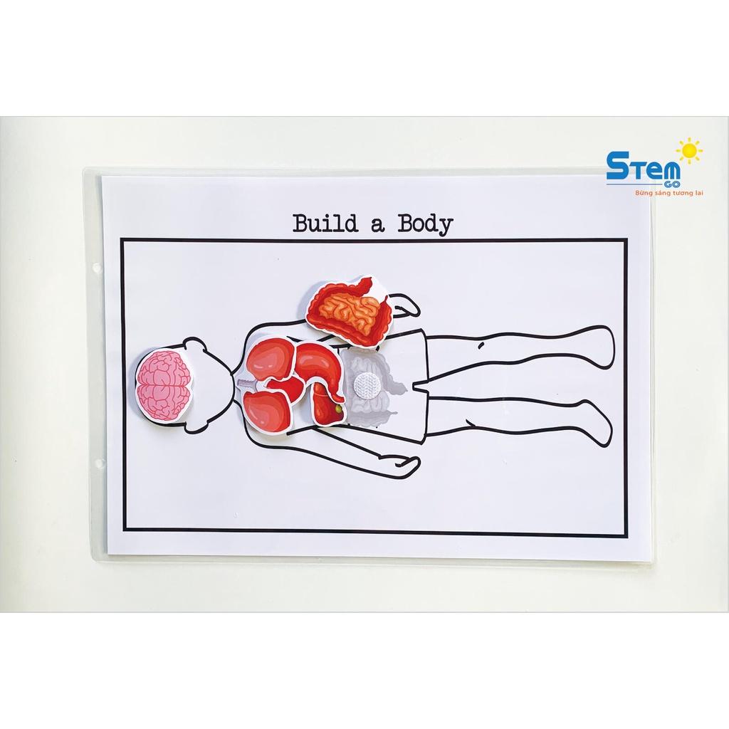 Bộ Học Liệu Bóc Dán ️ Học Liệu Chủ Đề Bé Làm Bác Sĩ Cho Bé Từ 3-5 Tuổi