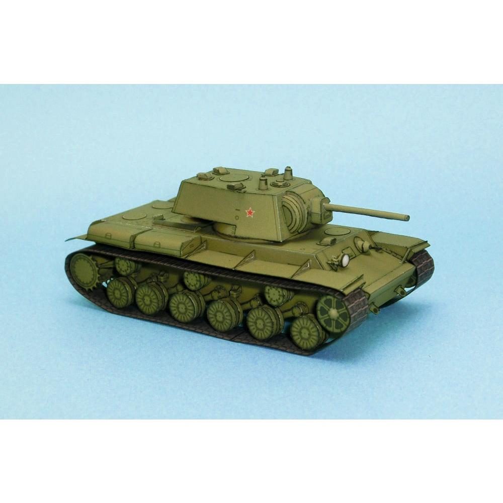 Mô hình giấy 3D  xe tank KV-1 tỉ lệ 1/72