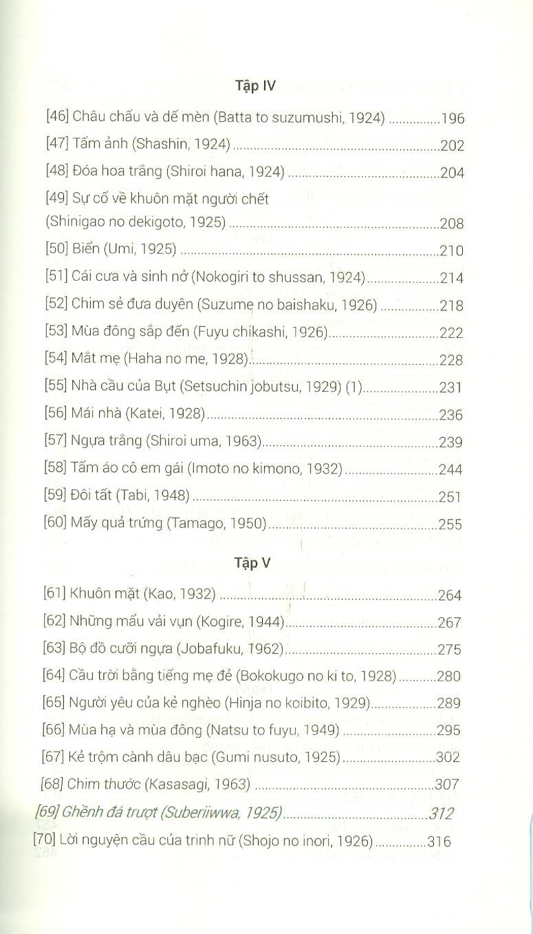 Tuyển tập Kawabata - Truyện Ngắn Trong Lòng Bàn Tay