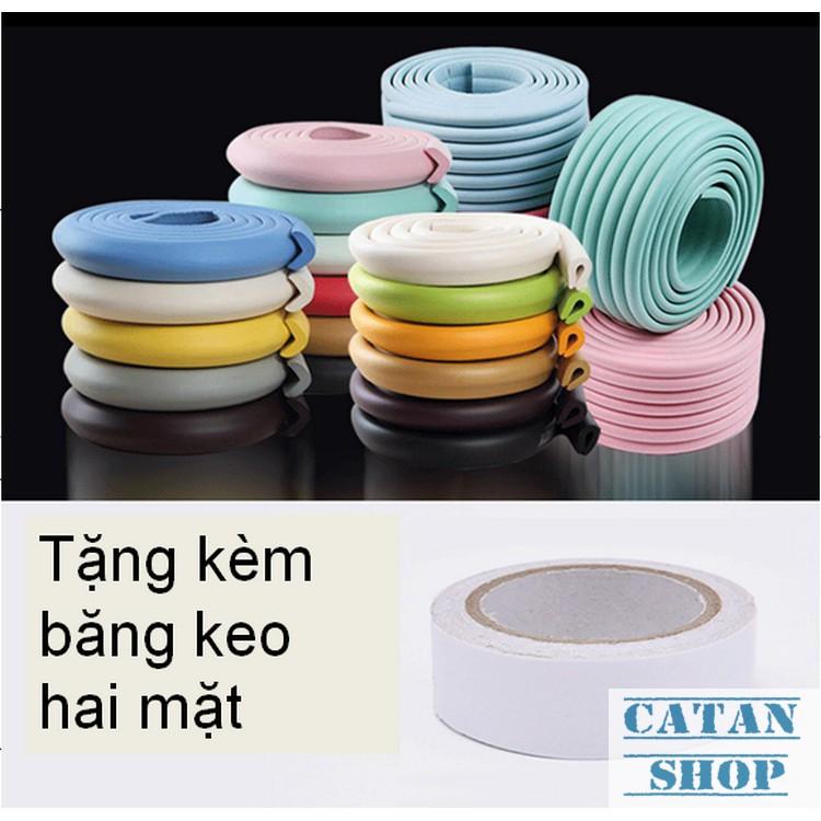 Cuộn dây cao su bọt biển mềm dài 2m dán bọc góc cạnh bàn, tủ kính, giường an toàn cho bé