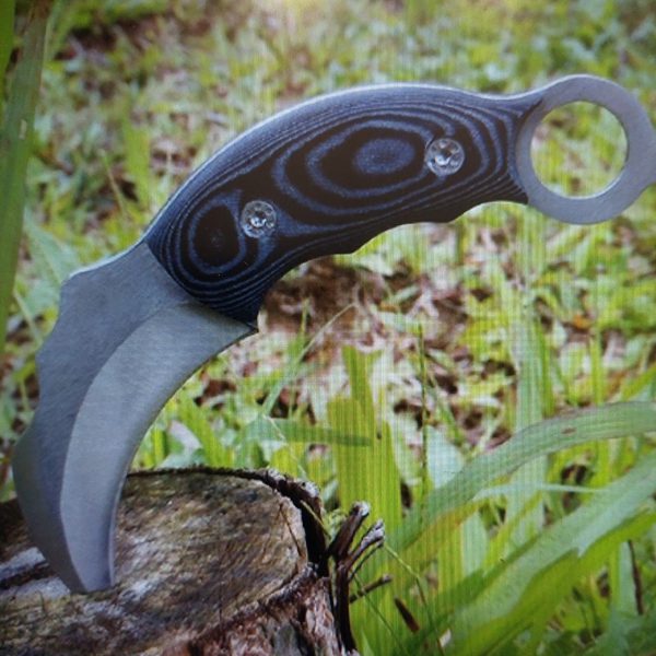 Dao phượt KARAMBIT có bao da đựng bỏ túi tiện lợi cao cấp