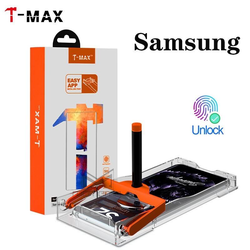 Kính cường lực Samsung full màn hình viền cong đèn UV cỡ lớn T-Max