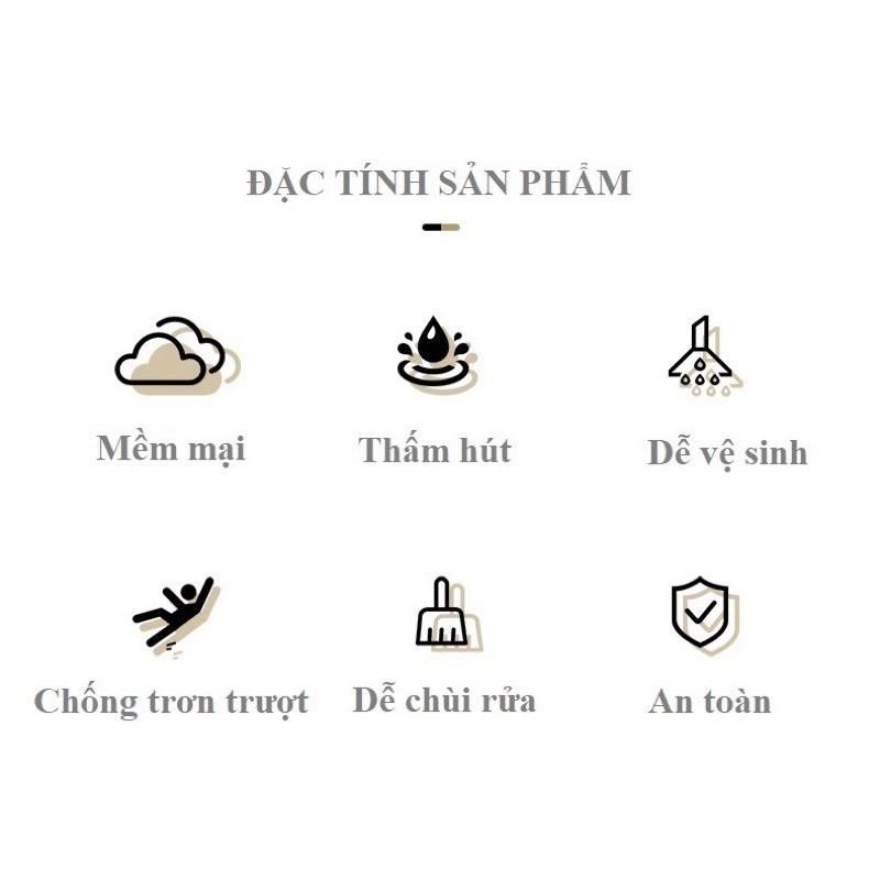 Thảm Lót Sàn Nhà Tắm Siêu Thấm,Chống Trượt Nhanh Khô tiện dụng cho mọi nhà