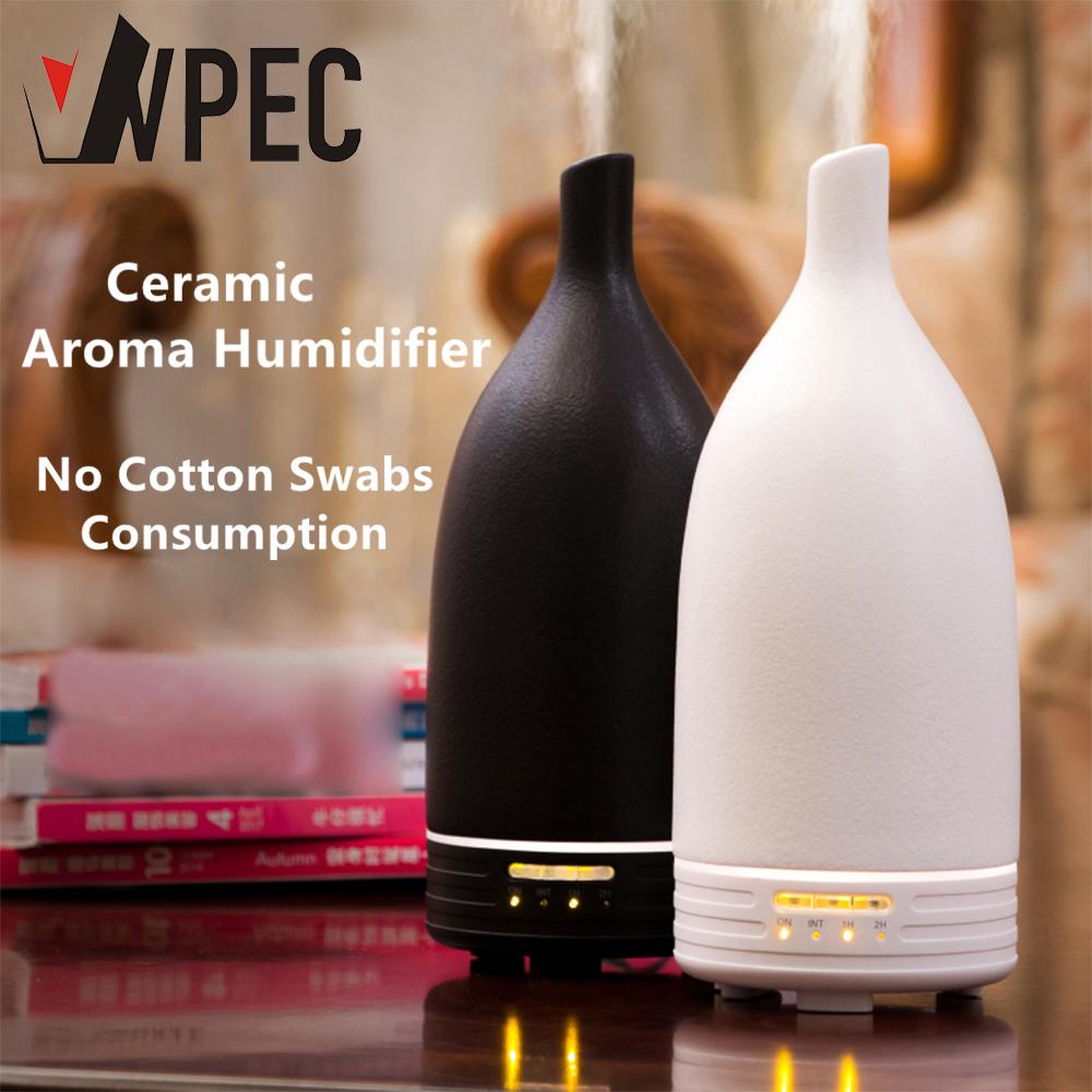 VVPEC 100ML Tinh Dầu Gốm Hương Thơm Máy Phun Sương Tạo Độ Ẩm Nhà Khuếch Tán Hương Thơm Với 7 Đèn LED Điện Phun Sương Tạo Cho Xe Ô Tô bàn Làm Việc