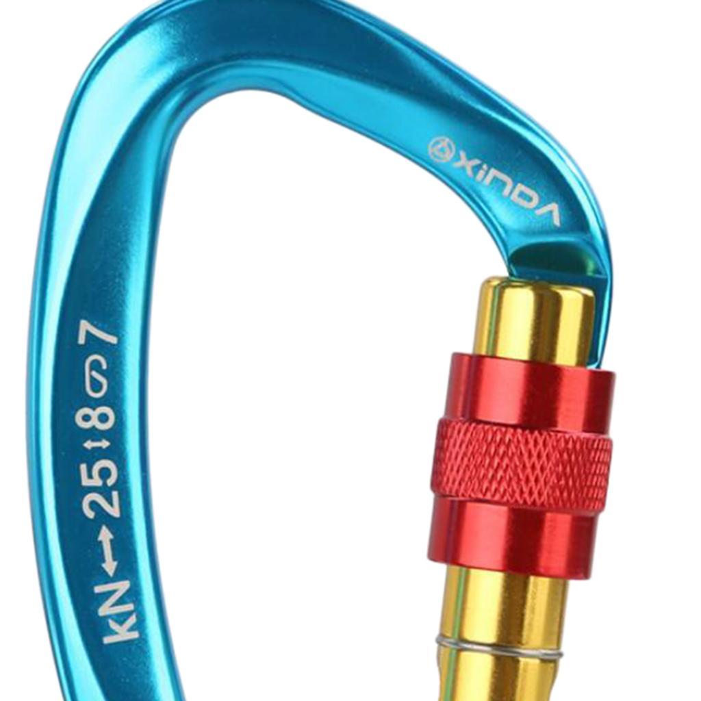 Mountaineering Climbing Equipment Carabiner Screw Lock 25KN