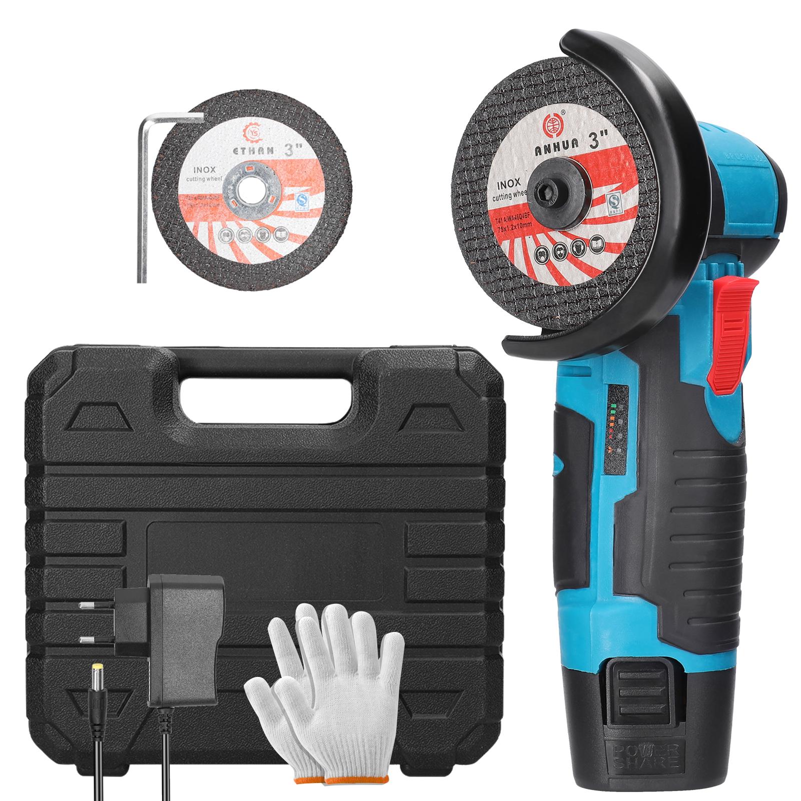 19500rpm Electric Grinding Machine Handheld Multifunctional Angle Grinder for Cutting Polishing Ceramic Tile Wood Stone Steel
