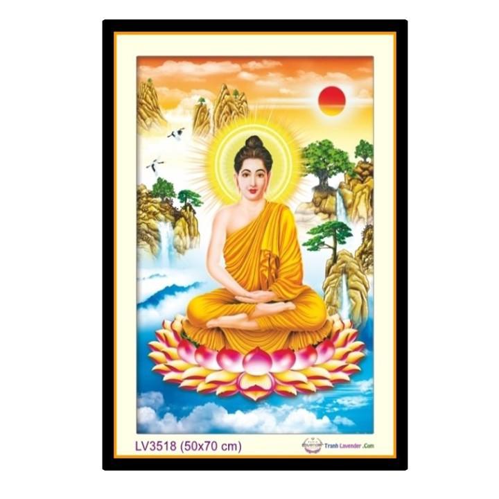 Tranh thêu Phật Bổn Sư Thích Ca LV3518 - kích thước: 50 * 70cm.