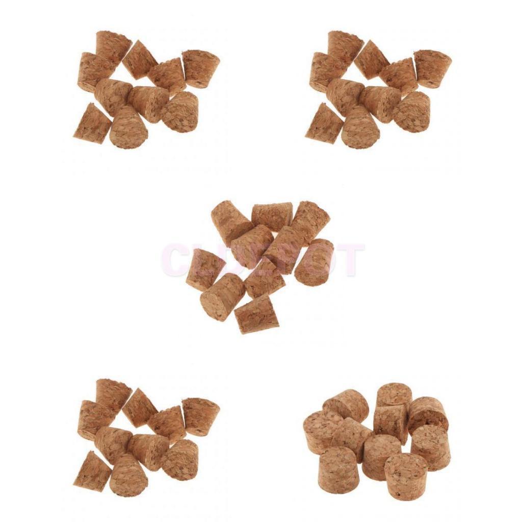 10pcs Tapered Unused Taper Natural Corks Stopper for 7-18mm Bottle DIY Craft