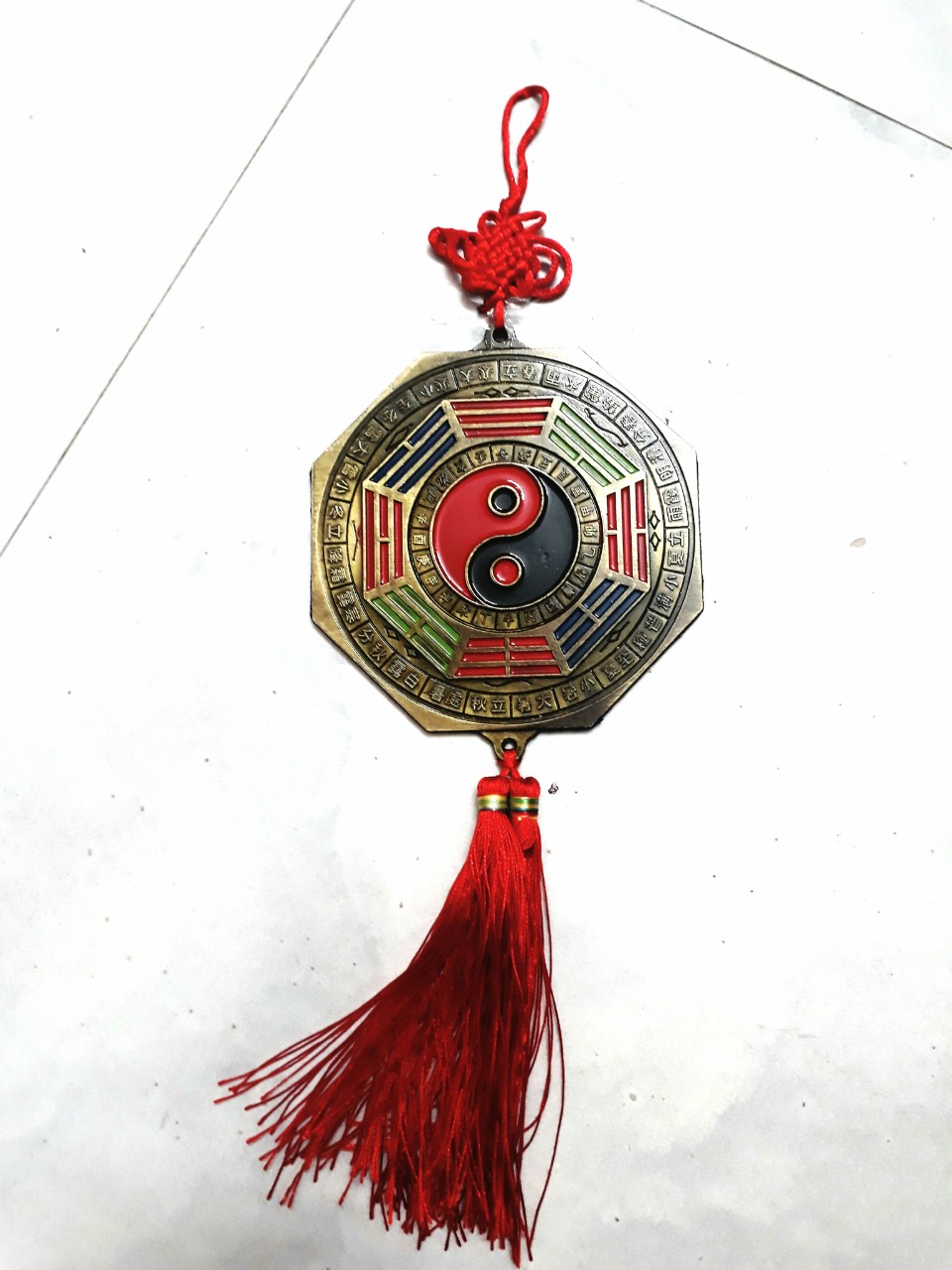 Gương bát Quái bằng đồng mặt Hổ Phù và Âm Dương Thái Cực