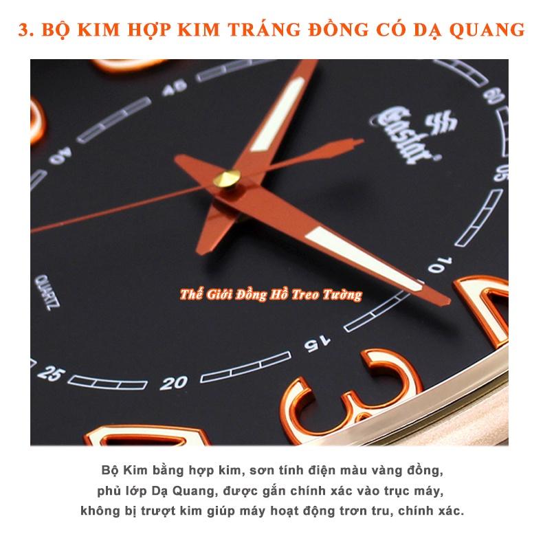 Đồng Hồ KIM TRÔI EASTAR Tròn – Bộ Kim & Số có DẠ QUANG – Tặng Pin Maxell – Bảo Hành 1 Năm