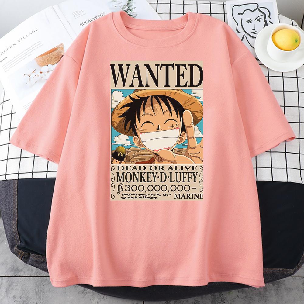 Áo Thun In Họa Tiết One Piece Thời Trang Mùa Hè Thoáng Khí Cho Nam