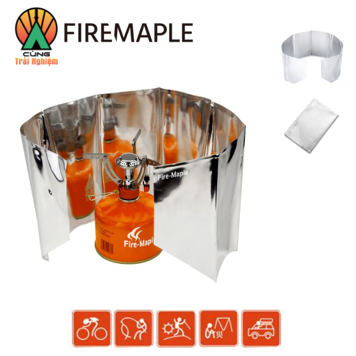Tấm Chắn Gió Nhôm Dã Ngoại Chuyên Dụng Fire-Maple Cho Nấu Ăn Ngoài Trời Siêu Nhẹ 58g FMW-501