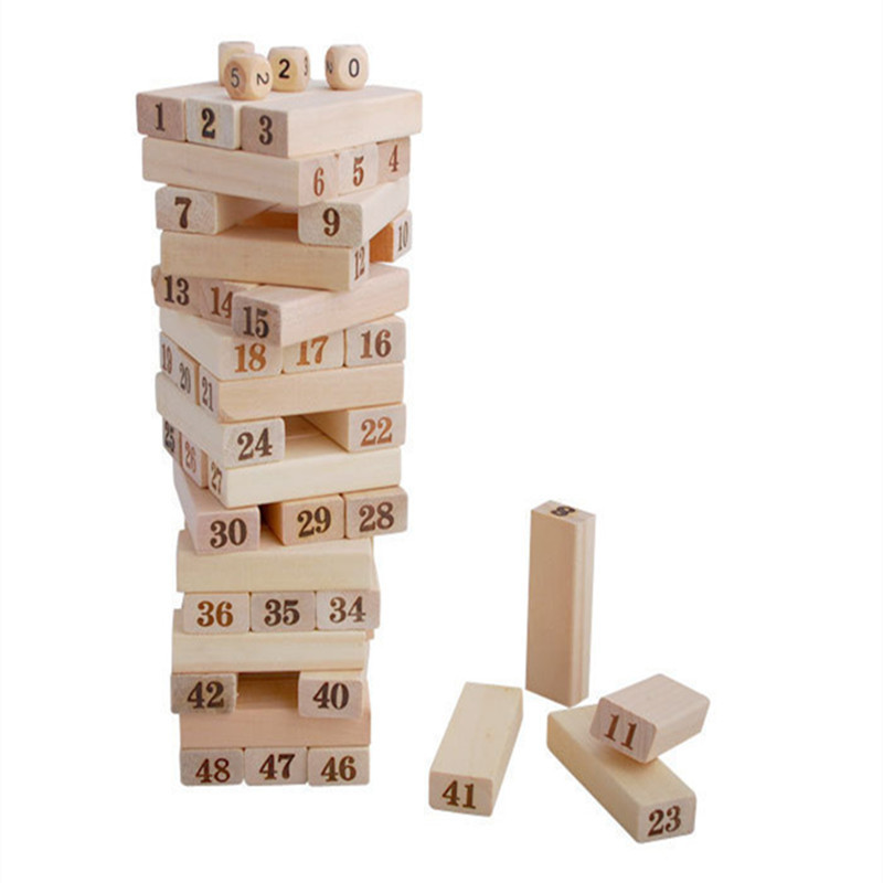 Đồ chơi rút gỗ 48 thanh size lớn - DOMINO cho bé