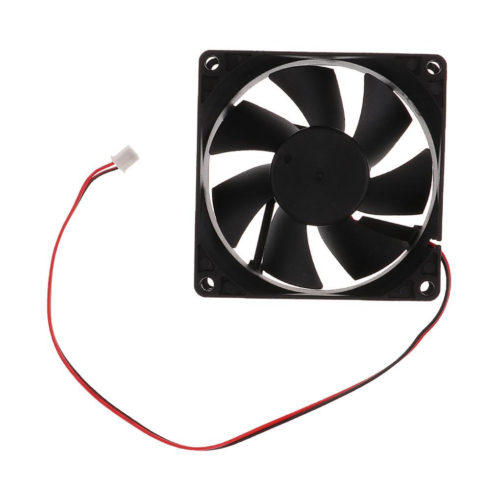 2Pack 80mm Case Fan 12V DC PC CPU Computer Cooling Fan 2Wire 2Pin 8025