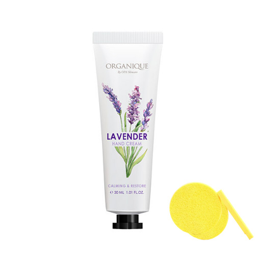 Kem Dưỡng Da Tay Oải Hương Organique Lavender Hand Cream (30ml) - Tặng Kèm Mút Rửa Mặt