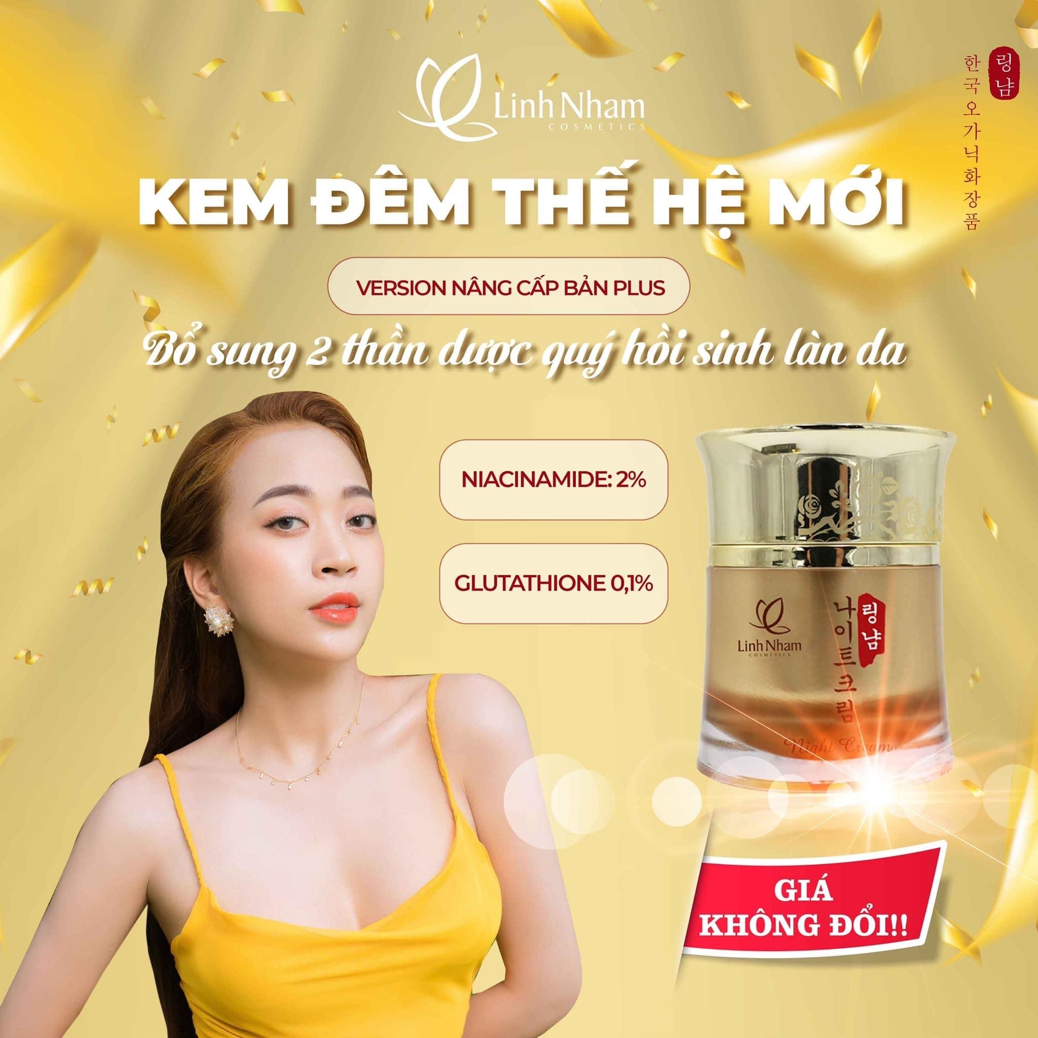 Kem Dưỡng Trắng Da Tổ Yến Linh Nhâm Ban đêm 50g (Kem Đêm NIGHT CREAM)