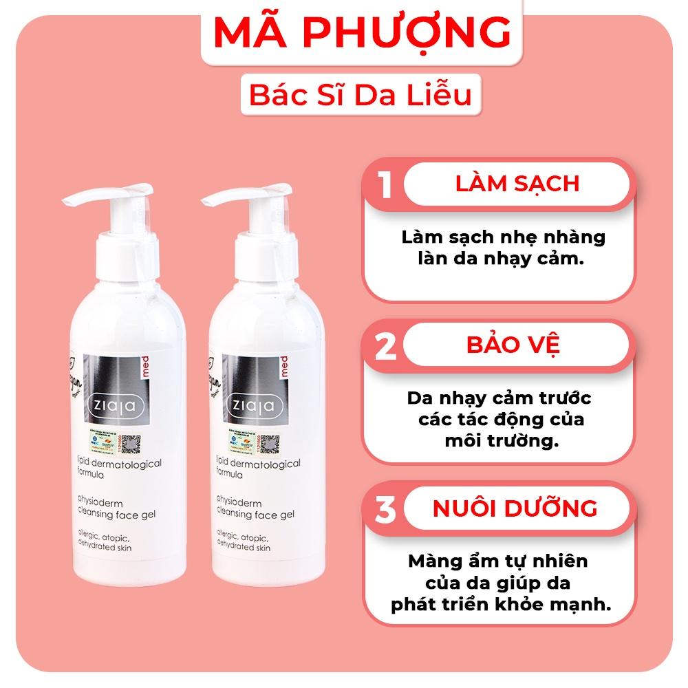 Gel lau rửa sinh lý Ziaja cho da khô nhạy cảm