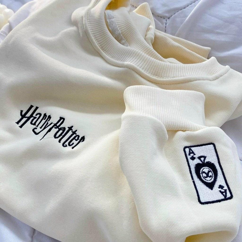 Áo Sweater Nỉ Bông HARRY POTTER Form Rộng Unisex Nam Nữ Ulzzang, Áo Sweater Tay Dài SWEEDER Vải Nỉ Bông Form Rộng Ulzzang Unisex