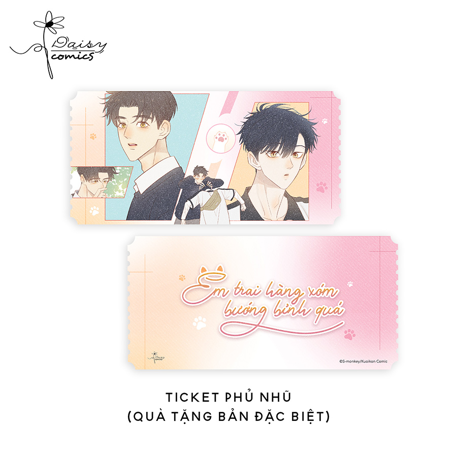 Em trai hàng xóm bướng bình quá - Tập 4 - Bản Thường tặng 01 Bookmark bế, 01 Postcard