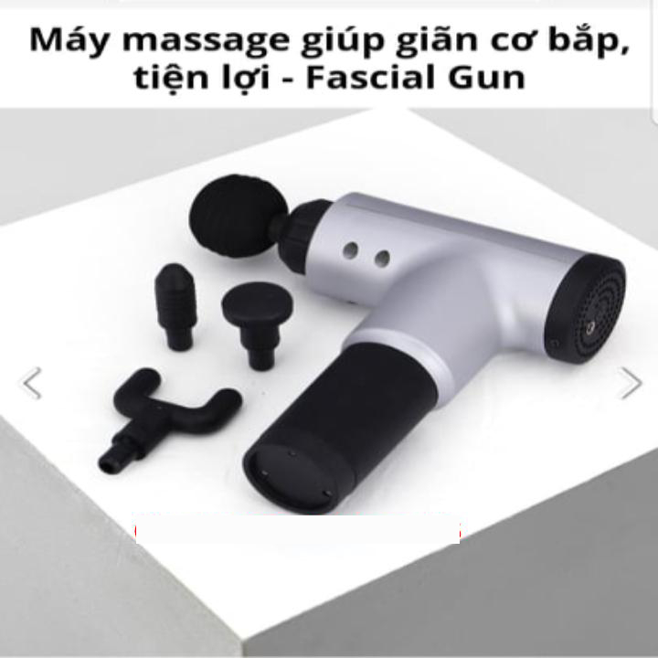 Hình ảnh Máy mát xa massage mini đa năng cầm tay Fascial Gun Phoenix thế hệ mới - 6 Cấp Độ, Hỗ Trợ Mát Xa Chuyên Sâu, Giảm Đau Cơ, Cứng Khớp - Tặng kèm 04 đầu mát xa