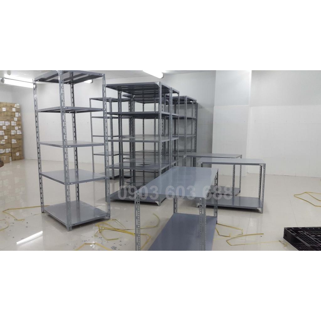 Kệ Sắt Đa Năng Dài 0,8m x Rộng 0,3m x Cao 0,6-0,8m x 2 Tầng V Lỗ Đựng Đồ