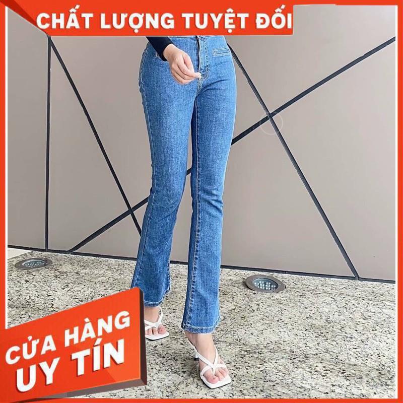 QUẦN JEANS LOE LƯNG KIỂU TÚI NẸP- hình thật chính chủ