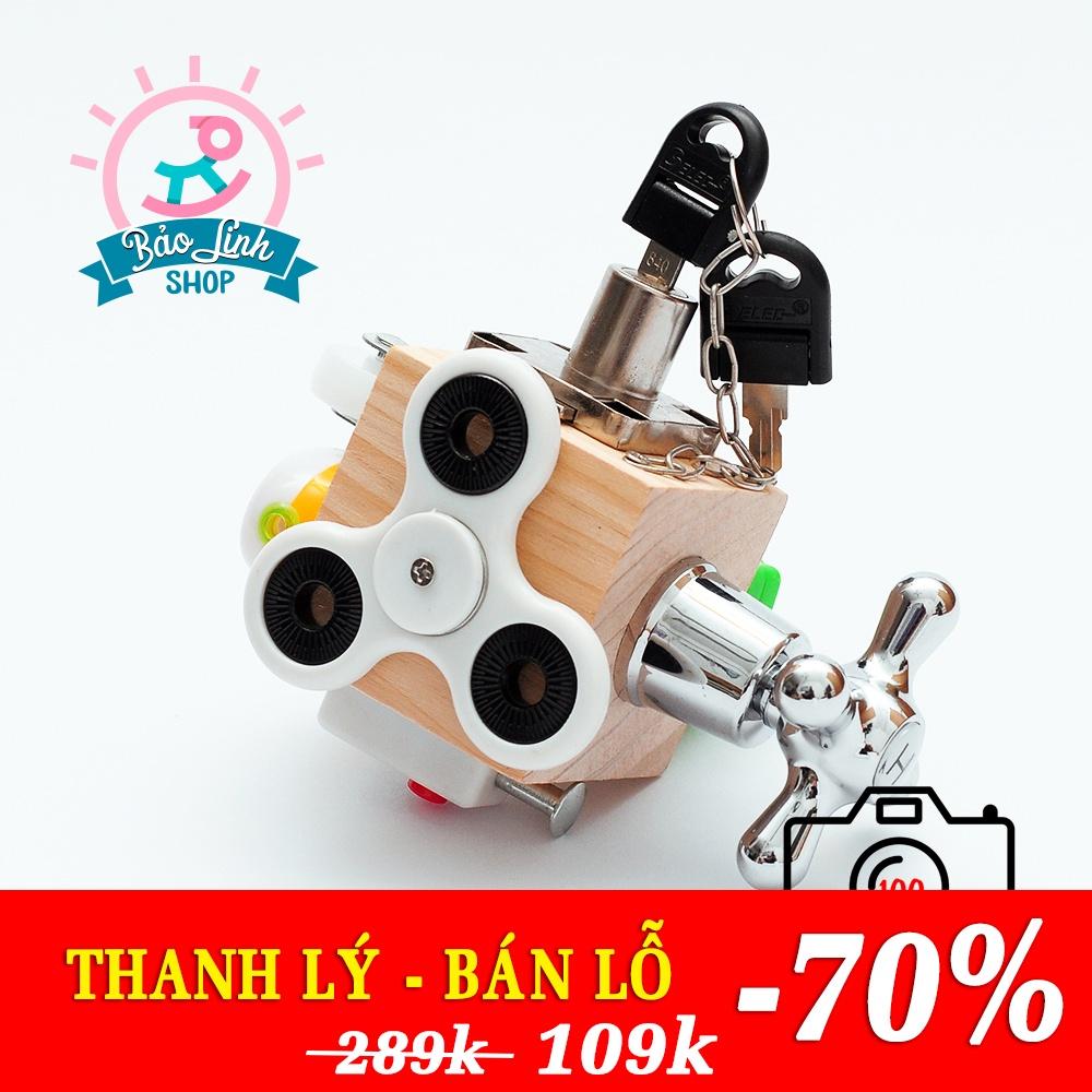 Busy Board Bản Mini - HÀNG THANH LÝ Dạng Box tiện dụng di chuyển - Bé dễ mang theo