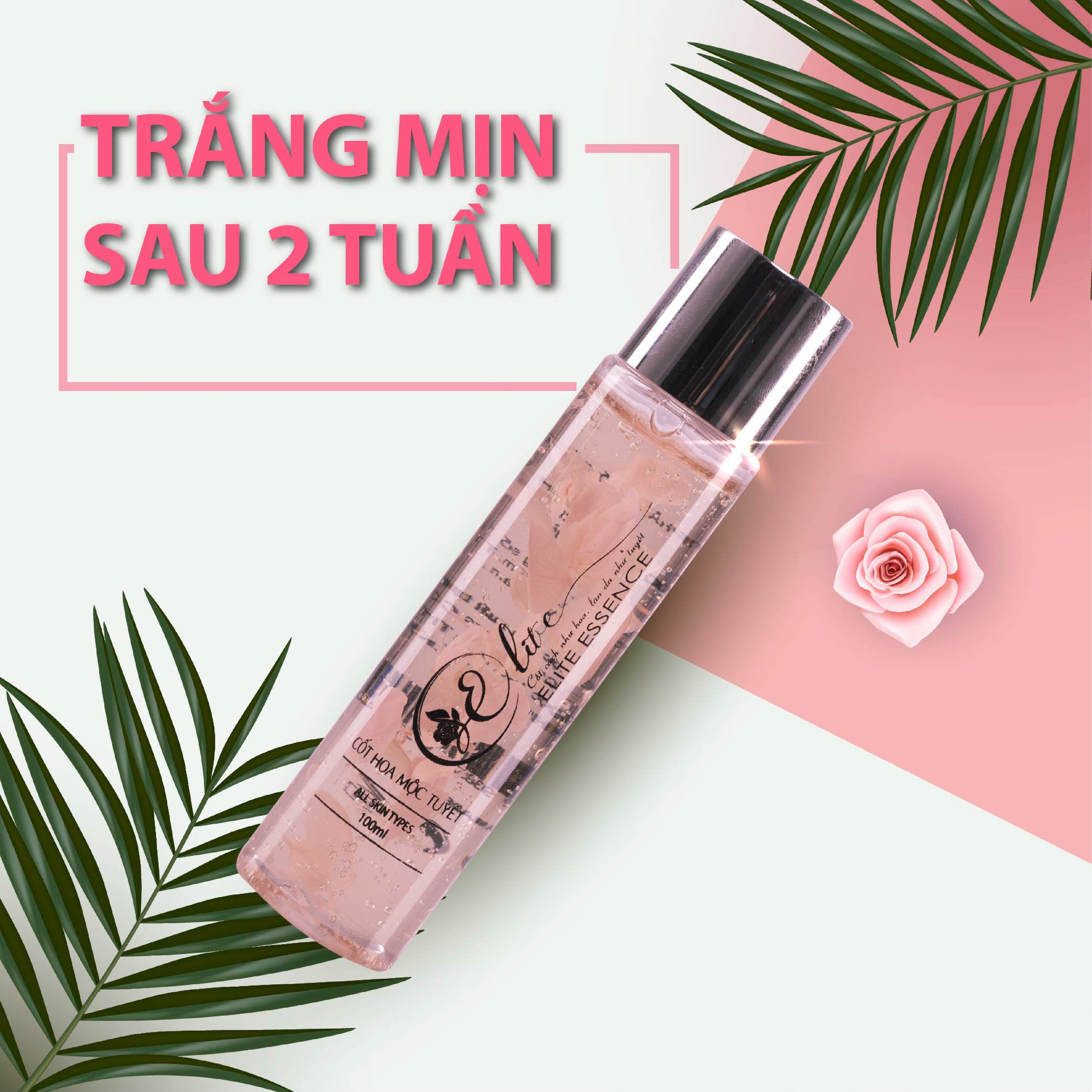 Chai Tinh Chất Essence Cốt Hoa Mộc Tuyết 100ml, Không Phải Là Toner ĐơnThuần Mà Nền Cô Đặc Hơn, Tinh Tế Hơn, Vừa Làm Sạch Cho Da Vừa Trung Hòa Lượng Kiềm Thừa Vừa Dưỡng Ẩm Giúp Da Luôn Mềm Mịn.