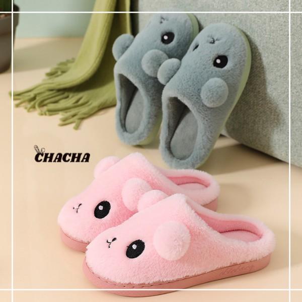 Dép đi trong nhà Chacha Sweet Dép bông hình Thỏ cute đáng yêu siêu êm