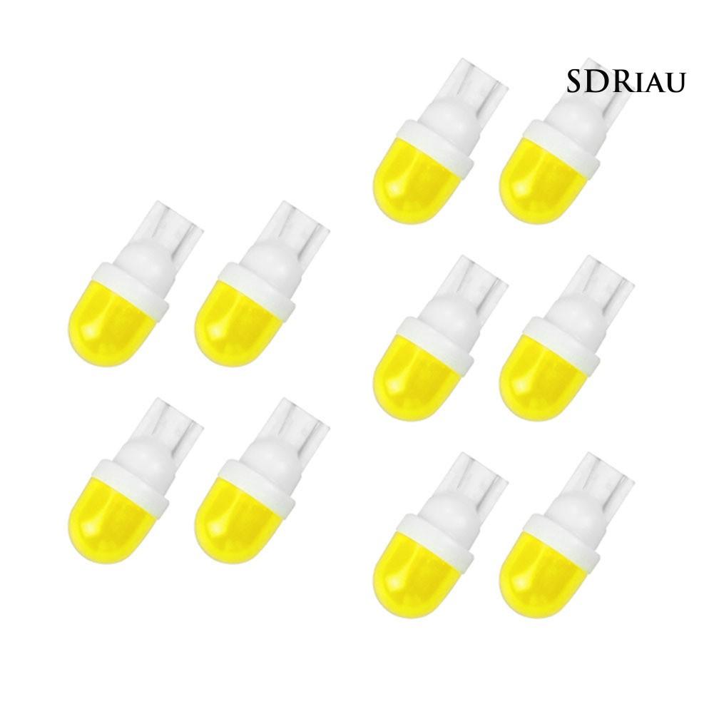 Bộ 10 Đèn Led T10-2Smd Ánh Sáng Vàng Cao Cấp Cho Xe Ô Tô