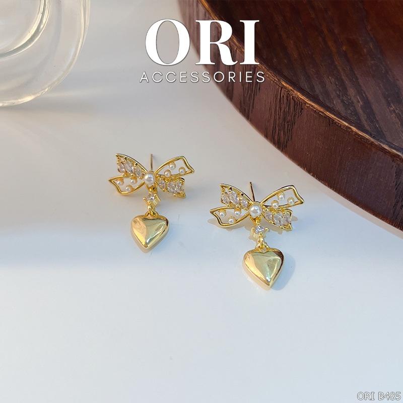 Bông tai nữ Lovely Heart sang trọng ORI ACCESSORIES B485
