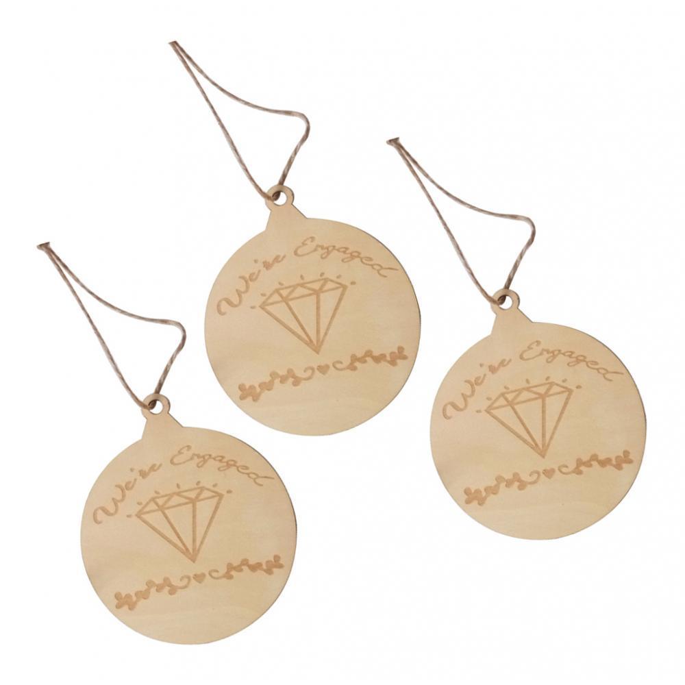 3Set Round Wooden Discs Natural Wood Slices For DIY Wood Crafts Centerpieces