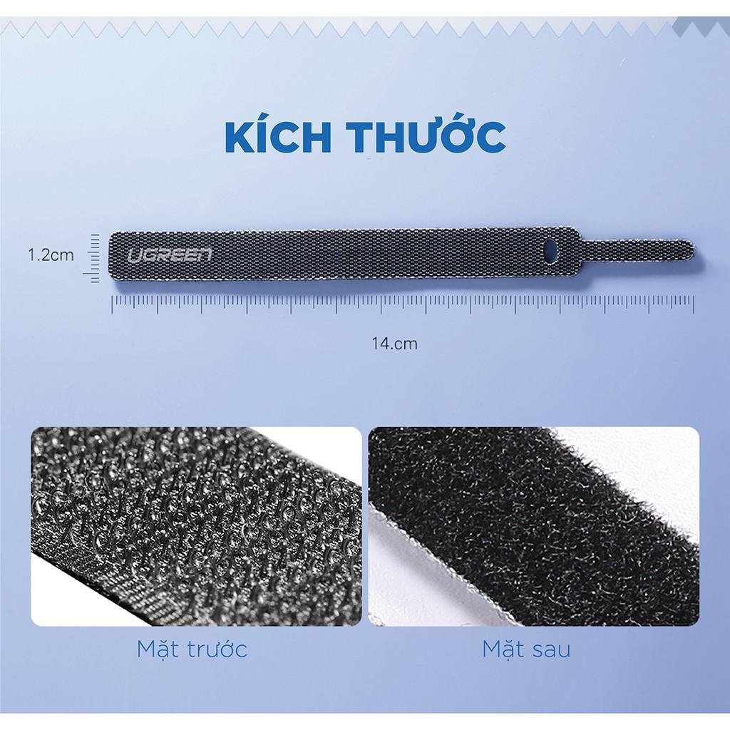 Dây dán tiên lợi Velcro làm gọn dây sạc, dây tai nghe,... UGREEN 50370- Hàng chính hãng