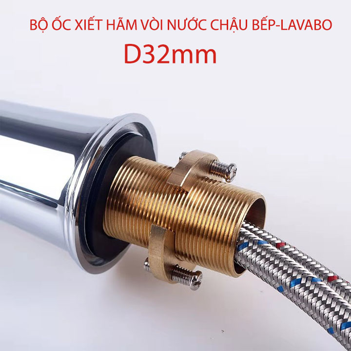 Ốc hãm chân vòi nước chậu bếp, lavabo thông minh, chắc chắn