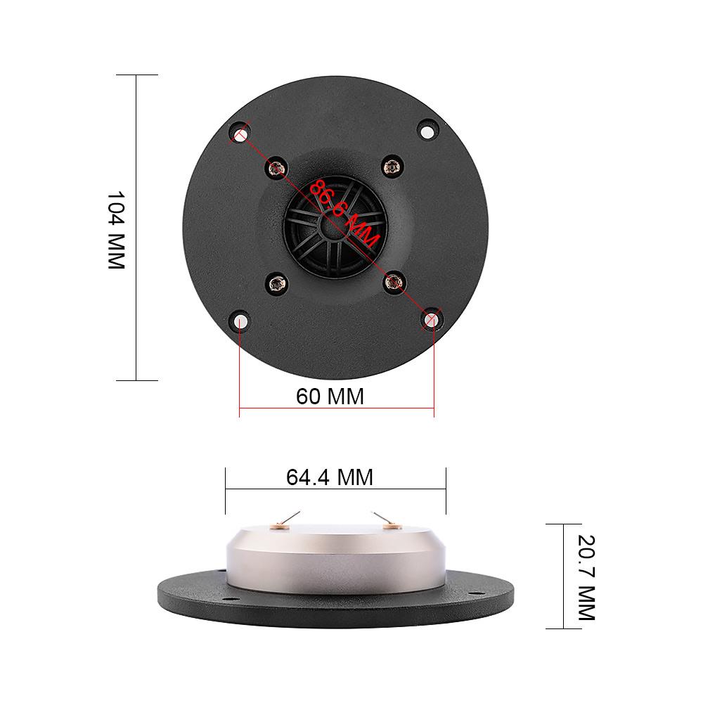 Aiyima 1 4Inch 4Ohm/8Ohm Tweeter Trình Điều Khiển Loa 35W 25 Core Phim Lụa HIFI Âm Thanh Treble Loa Cho Diy Gia Đình Âm Thanh Rạp Hát Color: 8Ohm 35W