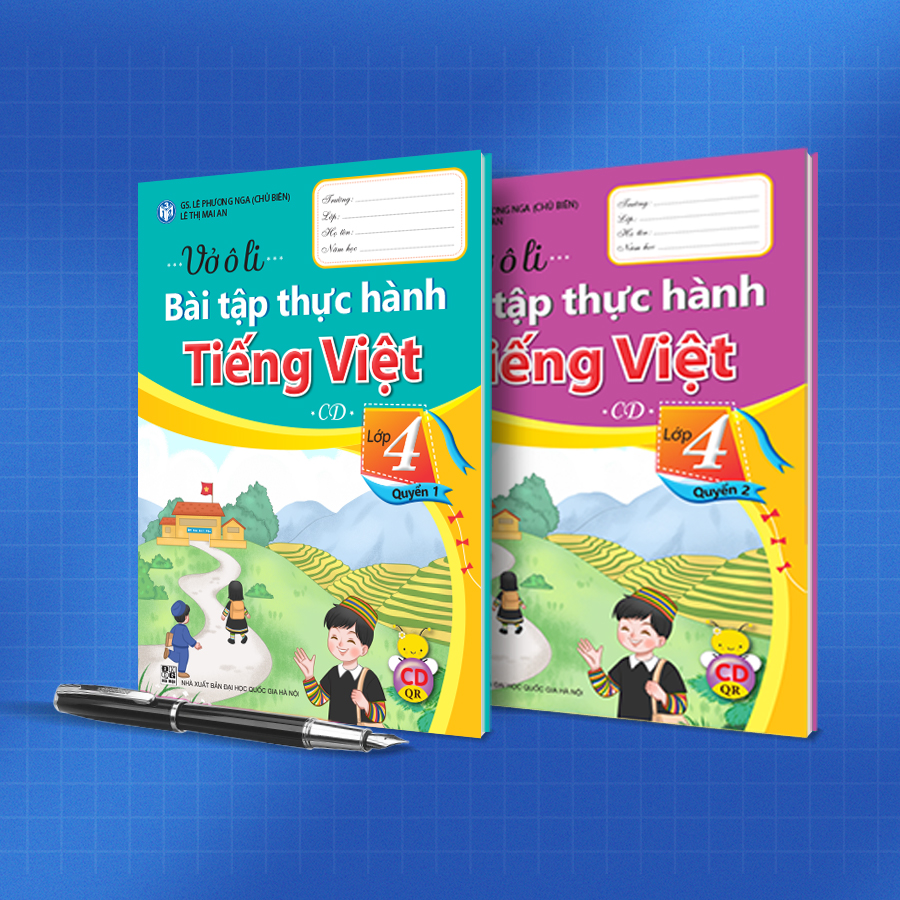 Sách - Bộ vở ô li Bài tập thực hành Tiếng Việt Cánh Diều lớp 4 -