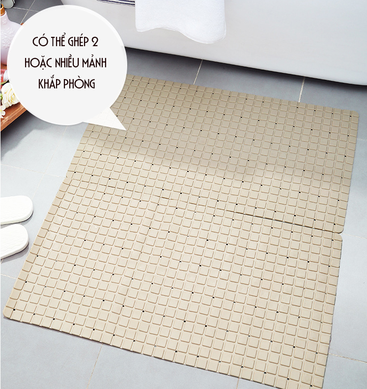 Thảm PVC Lót Sàn Nhà Tắm, chỗ chậu rửa bát nhà bếp Chống Trơn Trượt - loại mới MS11- nhiều màu
