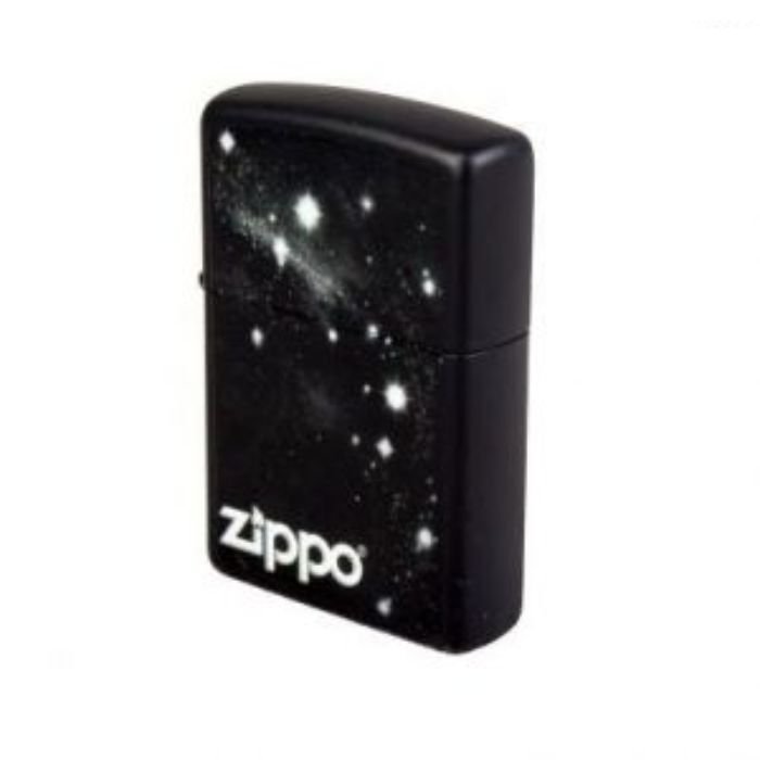 Bật Lửa Zippo Galaxy Logo Black Matte Chính Hãng Usa