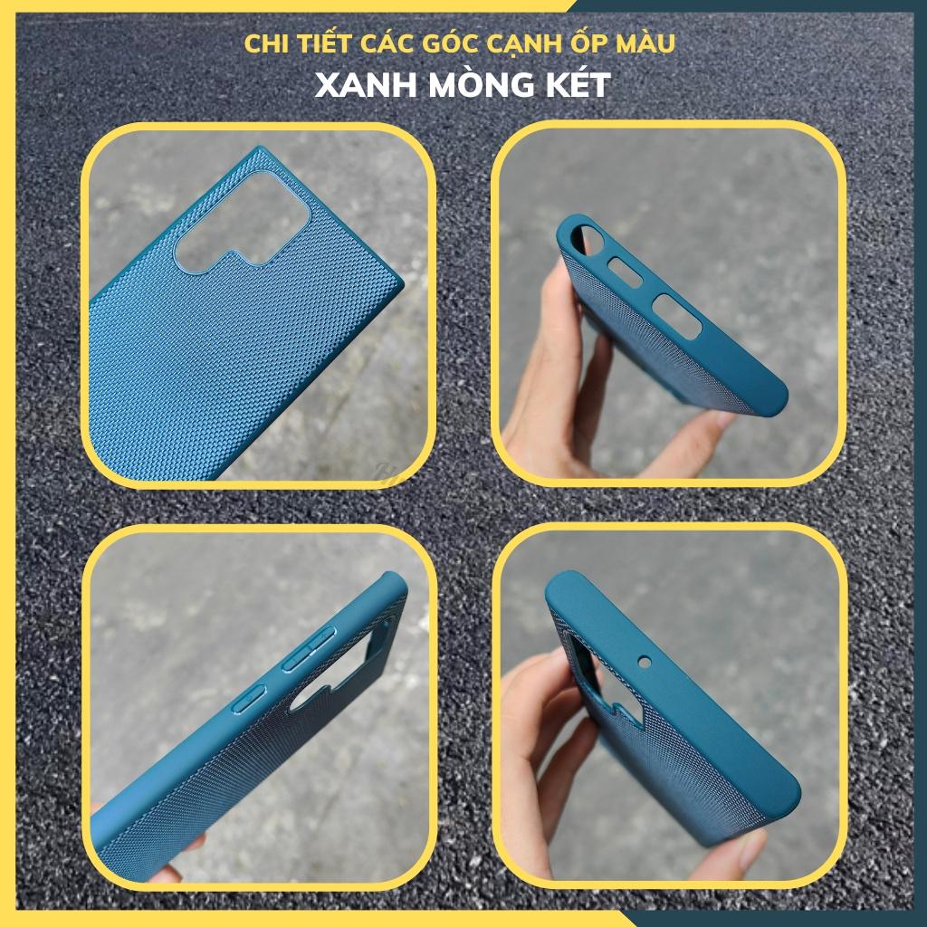 Ốp lưng s22 ultra chống vân tay nhựa dẻo bảo vệ camera vải nylon nhiều màu phụ kiện điện huỳnh tân store