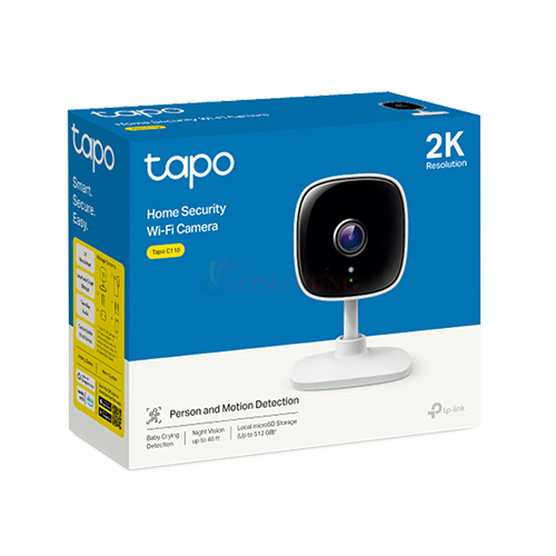 Camera trong nhà TP-Link Tapo Pan/Tilt Home Security Wifi 3MP 2K C110 - Hàng chính hãng