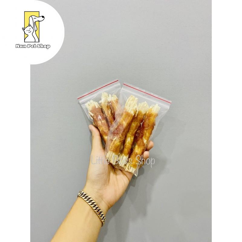 GÀ MIẾNG QUẤN MỰC SỢI “ túi lớn”