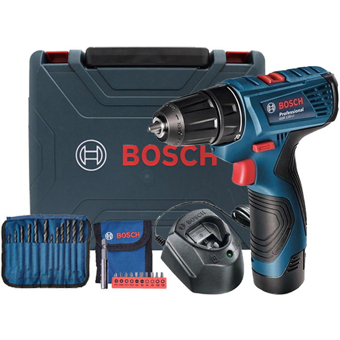 Máy Khoan Vặn Vít Dùng Pin Bosch GSR 120-LI (1 Pin, 1 Sạc)