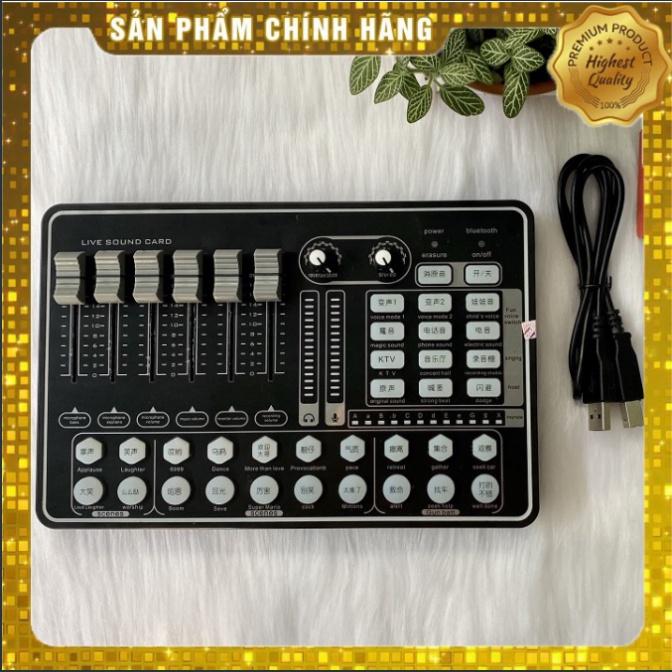 Combo Sound Card H9 Mic Thu Âm BM 900 Có Auto Tune Tặng Kèm Chân Kẹp , Màng Lọc , Tai Nghe , Bảo Hành Lên Đến 6 Tháng