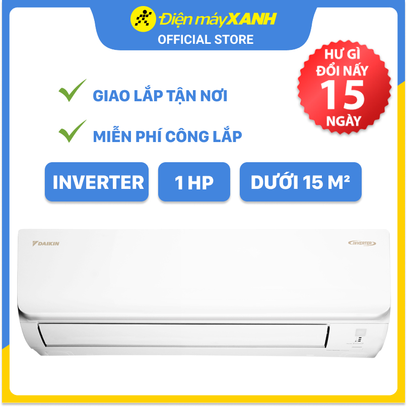 Máy lạnh Daikin Inverter 1 HP FTKA25VMVMV - Hàng Chính Hãng (Giao Hàng Toàn Quốc)