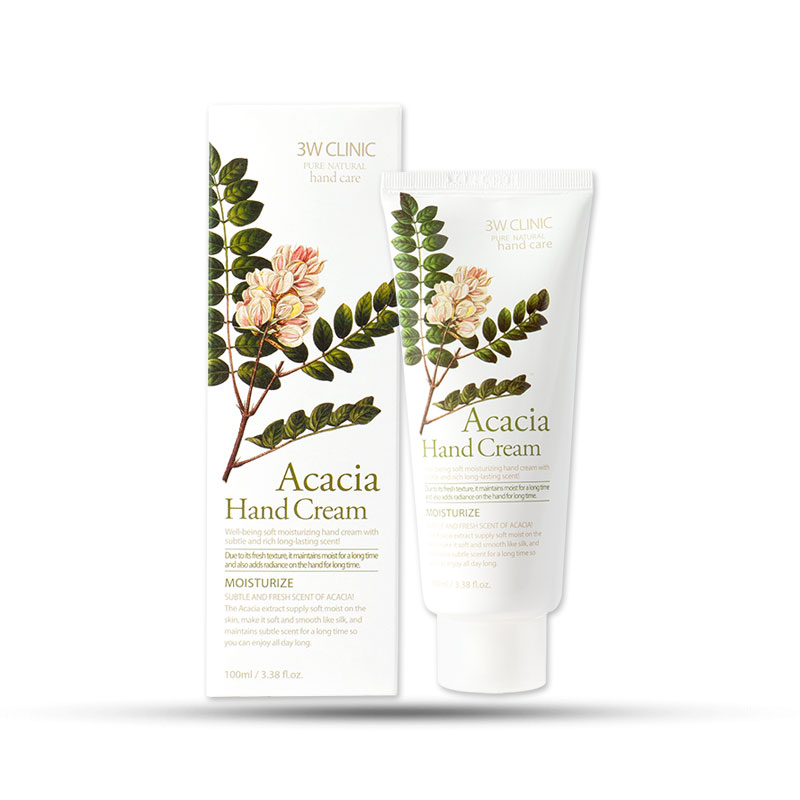 Kem Dưỡng Da Tay 3W Clinic Acacia Hand Cream 100ml