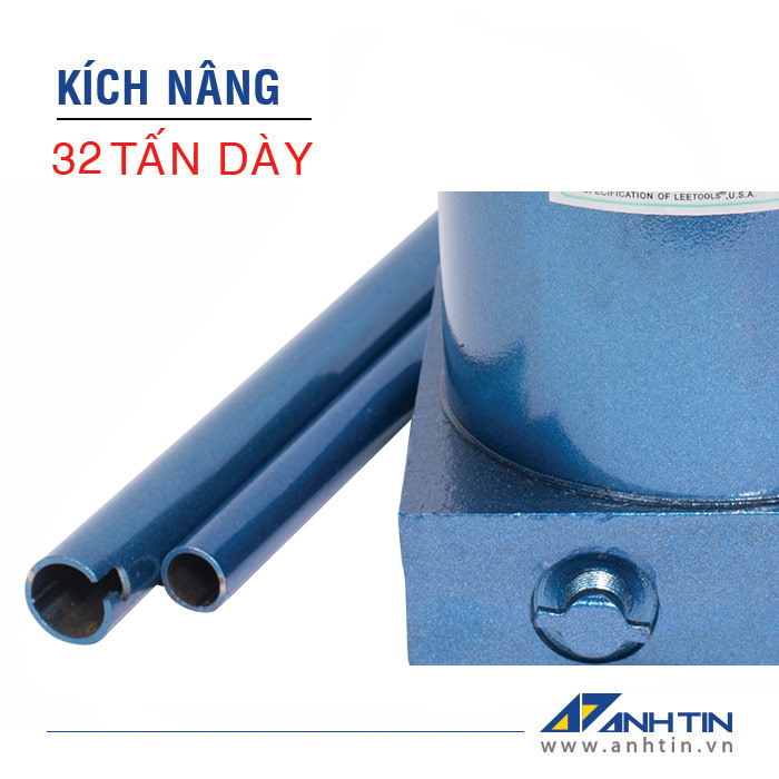Con đội 32 tấn dày | Kích nâng xe ô tô xe tải | Kích thủy lực | 32 tấn dày | Chiều cao nâng 195mm