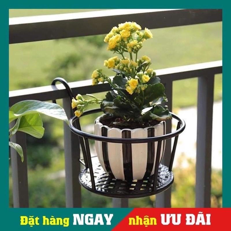 Giỏ hoa treo ban công trang trí nhà