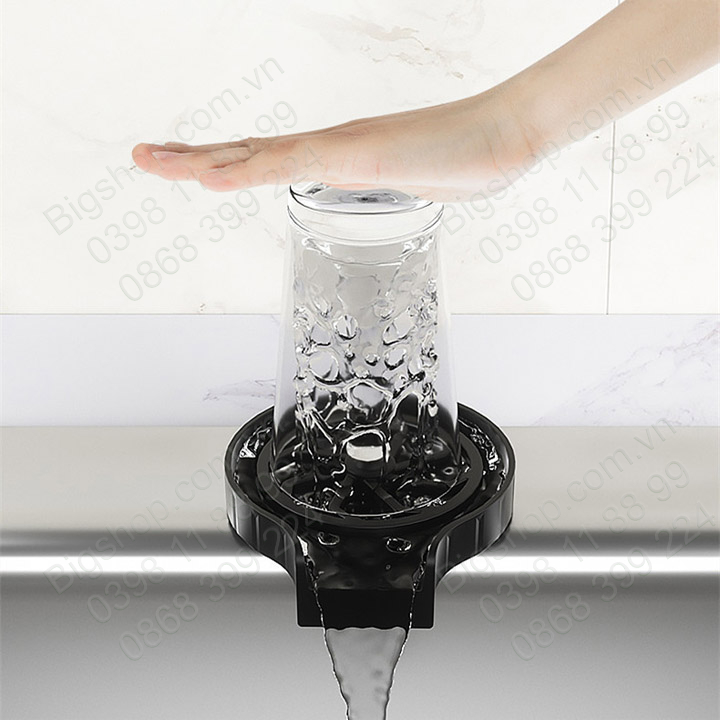 Dụng cụ rửa cốc ly thông minh tự động, nhựa ABS kèm dây nối mềm