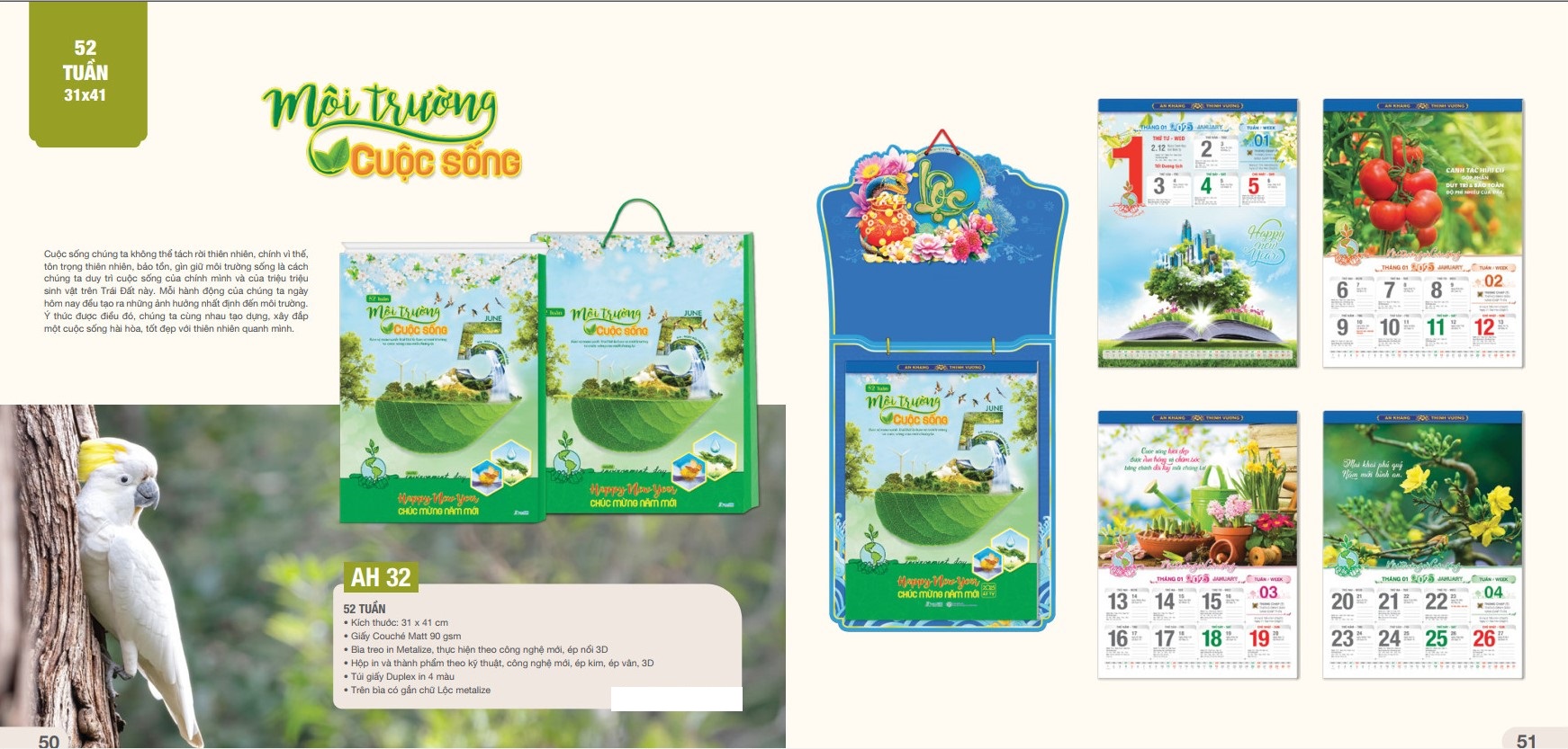 Lịch 52 tuần 2025 - AH-32 Môi Trường &amp; Cuộc Sống