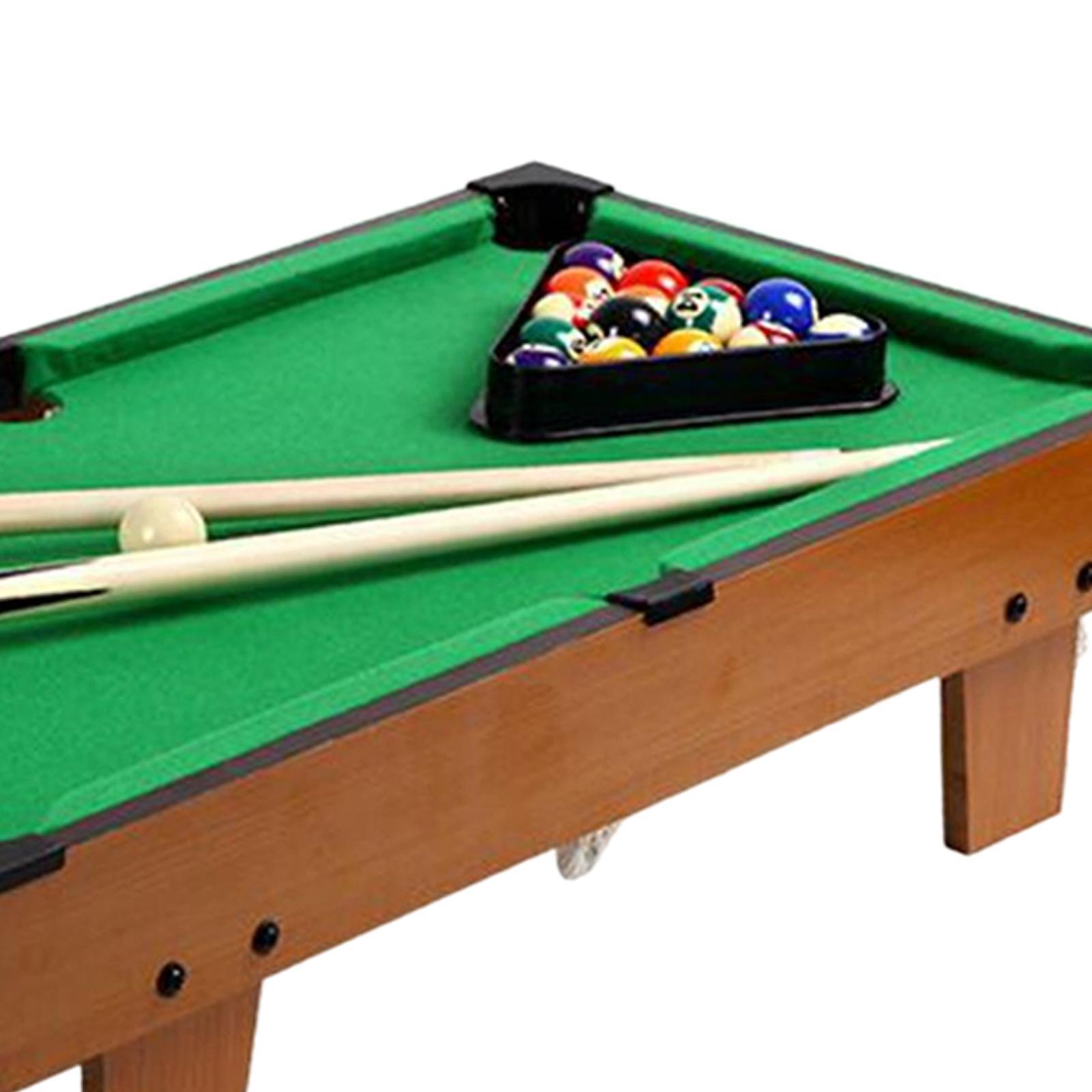 Pool Table Set Billiard Cues Mini Tabletop Billiards for Boys Girls Kids